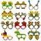 Cinco De Mayo Decorations - 12 PCS Mexican Paper Eyeglasses for Taco - Fiesta Party Decorations for Birthday Accessories Party Favors Decor Outfit Dress,Cinco De Mayo Shirts for Women